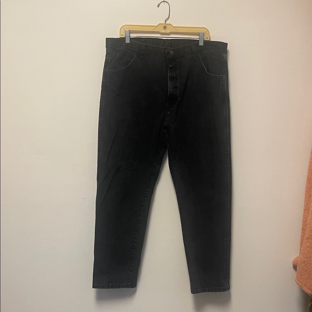 Black Rustler Denim Jeans 40X30